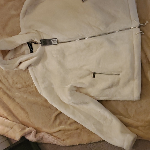 Oversized fur applique jacket - Picture 5 of 9